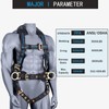 FHFallArrest Fall Protection 5pt Full-Body Safety Harness