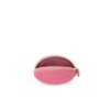 Bonaventura Round Coin Case Shrink Leather, azare pink