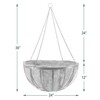 Arcadia Garden Products Round Hanging Planter Basket with Coco Liner
