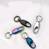 Rockyu Keychain, Men's, Women's, Car Keyring, Gunmetallic, Silver, Zinc Alloy,