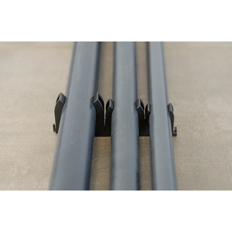 Pipe Clip 25 mm Black Set of 24