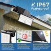 AUDERWIN Solar Flood Lights Outdoor 5000Lm, Solar Motion Sensor Lights