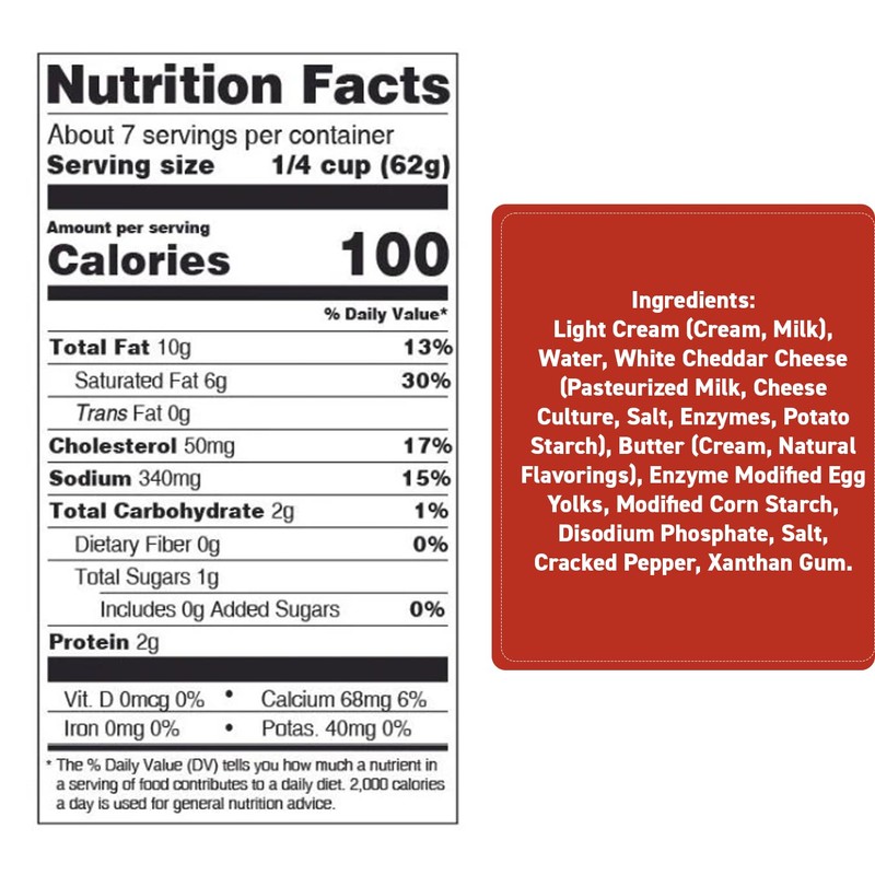 Dave's Gourmet Aged White Cheddar Alfredo Pasta Sauce - Rich