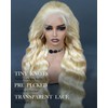 FASHION VILA 613 Lace Front Wig Human Hair Blonde Lace