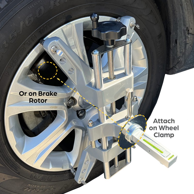 AUTOSOLO Camber Alignment Tool - Magnetic Wheel Alignment Gauge for
