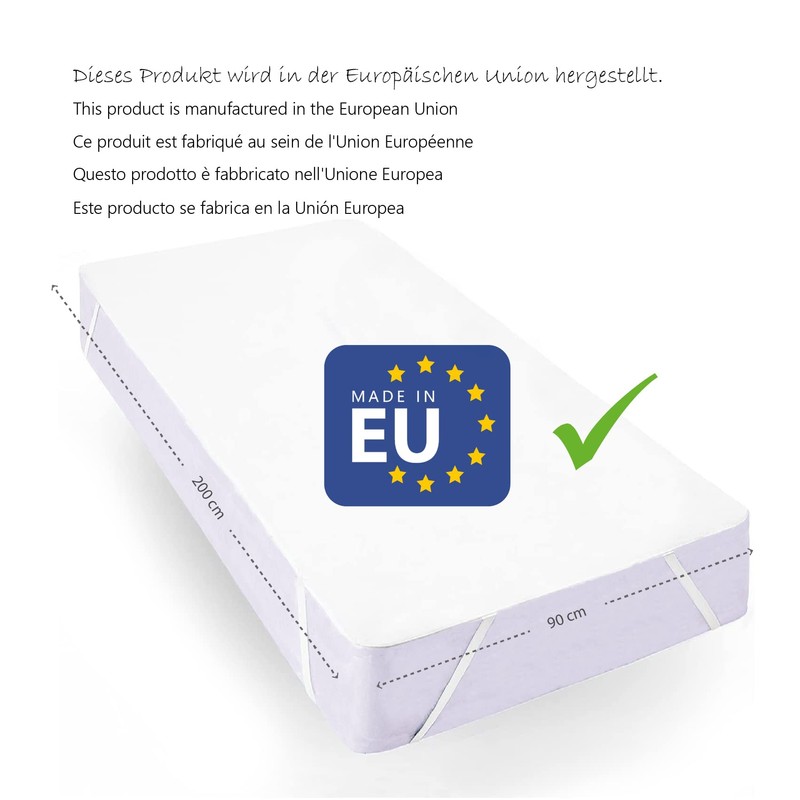 Twillie - Waterproof mattress protector 90 x 200 cm -