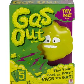 Mattel Games Gas Out for Kids, Family & Game Night, Hilarious Electronic Fart Sounds From a Plastic Gas Cloud