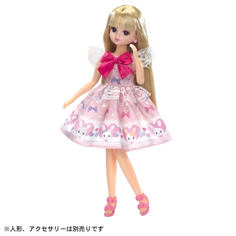 Takara Tomy LW-01 Licca-chan Dress, Ribbon Rabbit, Changeable Dresses, Pretend
