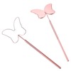 Miuffue Cute Butterfly Lash Mirror, Stainless Steel Detachable Eyelash Makeup