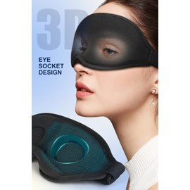 2-Pack Sleep Masks - 3D Eye Mask for Sleeping, 100% Blackout. Men and Women's Choice. Soft Design with Adjustable Strap for Any Head. Ideal for Travel.