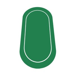 nuveti 63 x 31 Foldable Texas Poker Card Tabletop Layout Portable Anti-Slip Rubber Board Game Mat Poker Table Mat 8-10 Players Texas Hold'em Poker Mat