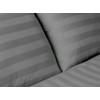 Ev Dekor® Double Duvet Cover Set Hotel Quality Stripes Satin