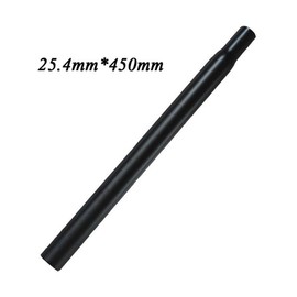 SENQI Bicycle Mountain Bike seat Post Aluminum Alloy seat Tube φ25.4/27.2/28.6/30.4/30.8/31.8/33.9 mm × 350/450/500/530mm(25.4×450mm Black)