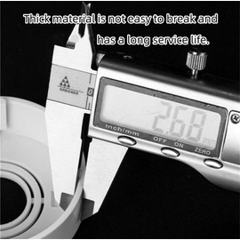 cuttable Wall Split Flange, Split ABS Lightweight Escutcheon Cover Plate,Chrome,for 10/26/33mm(0.8/1.0/1.2in) Copper, PEX Pipe (Tall 10mm color))