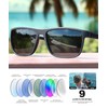 CIFOYA Polarized Sunglasses for Men Women, Square Retro Sun Glasses