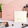 4 Pcs Small Makeup Bag for Purse, Waterproof Leather Portable