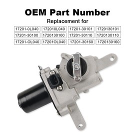 zayody Turbocharger Actuator Compatible with Toyota Hilux SW4 Land Cruiser Prado D4-D 1KD-FTV 3.0L 2002-2010 Turbo Electric Actuator Replacement for 17201-0L040 172010L040 17201-30101 17201-30100