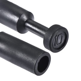 sourcing map Pressure to Connect Connectors, Cap Style Pneumatic Blanking Plugs, for 10mm Inner Diameter Air Hose Pipe, Plastic, Black, Pack of 10