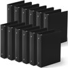 Henoyso 12 Pcs Mini 3 Ring Binders Plastic 1.5'' Binder,