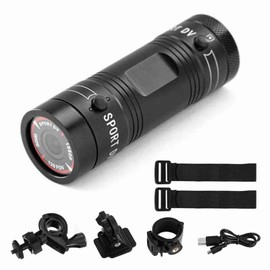 Bike Helmet Camera 120° Wide Angle Bicycle Sports Camera Waterproof Action Camera for Outdoor