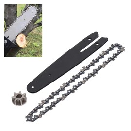 Sprocket Chainset Kit Chainsaw Chain Set, Steel Sprocket 186mm Guide Plate 230mm Chain 6in Saw Replacement Accessories for Chainsaw Chainsaw Chain Kit