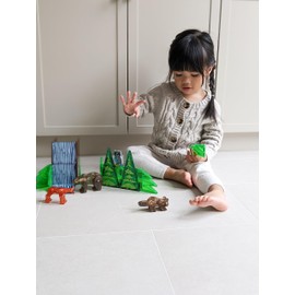 MAGNA-TILES Forest Animals 25-Piece Magnetic Construction Set, The ORIGINAL Magnetic Building Brand