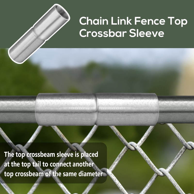 4 Pack Chain Link Fence Top Rail Sleeve - 1-5/8"