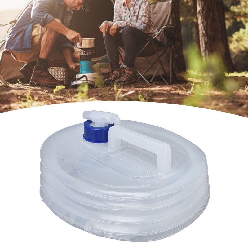 Foldable Camping Water Container Large Capacity Safe Poisonless Portable Lightweight