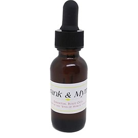 Frankincense & Myrrh Scented Body Oil Fragrance [Glass Dropper Top - Brown - 1 oz.] - ID#5070