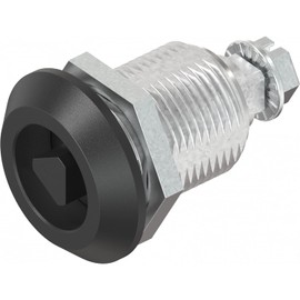 1x Turntable Lock Triangular 8 mm, GD-Zn Black 6 mm Compression DSV 1000-U783