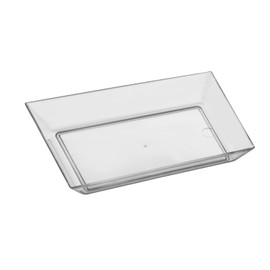 Party Essentials Miniware Mini Plastic Appetizer/Dessert Dishes, Clear, pack of 60