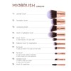 Miobrush Professional Makeup Brushes for Travel 9 Piece Set Professional