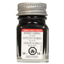 Testor's 1139TT 1/4 Oz Black Semi Gloss Enamel Hobby Paint