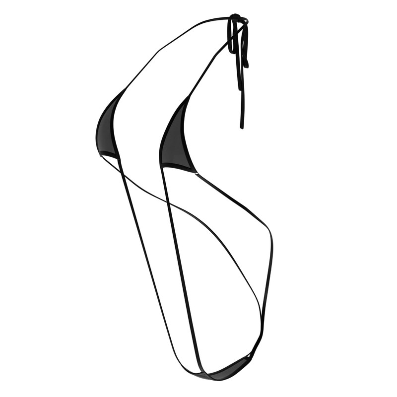 HATOPLA, Pigeon Pla, Thin -usui- Superfine Suspender Shorts, Black