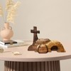 Easter Decorations Empty Tomb Easter Scene and Cross,Handcrafted Wooden Easter