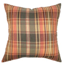 HPP-01-174 Country Plaid Cotton Throw Pillow Cover 22x22