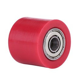 Gorgeri Chain Tensioner Pulley Guide Wheel, 8 mm Universal Chain Tensioner Pulley Guide Wheel for Motorcycle Dirt Bike Enduro, Red, red