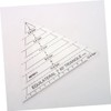 COHEALI Acrylic Quilting Templates 2pcs Equilateral Triangle Ruler Marking Ruler