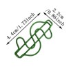 Rurili Creative Green Dollar Sign Divided Paper Clip Metal Bookmark