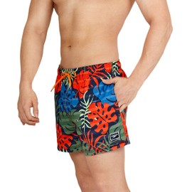 Speedo Traje de baño para Hombre, Longitud Corta, Estampado Redondo