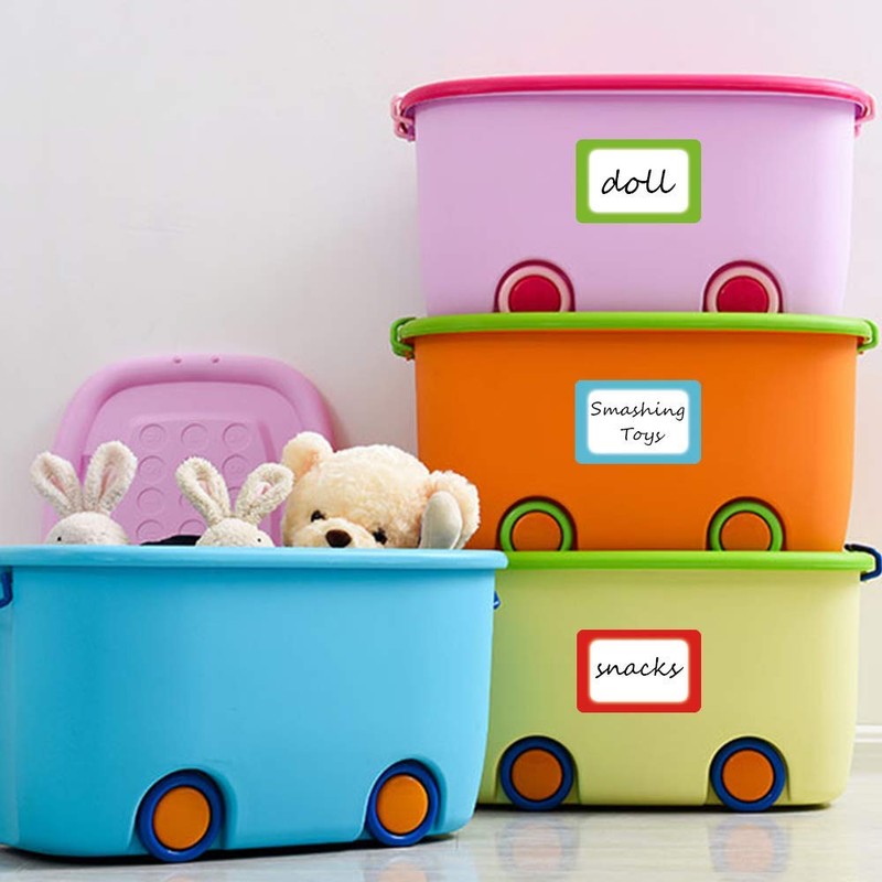 FungLam Name Labels, Color Labels, Handwritten Stickers, Waterproof, Classification, 200