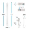 Enbrighten 24in. LED Wi-Fi Light Fixture, White, 58261-T1