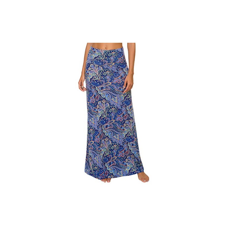 Skirt Women's Boho Long Soft Stretchy Maxi Skirt - 7,