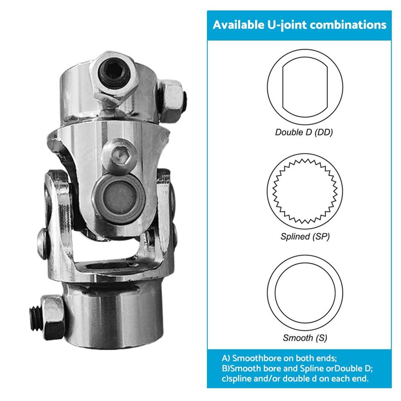 MAX COOL Steering Universal Joint Uni U-Joint 3/4" Dd To