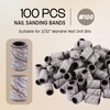 100 Pieces Large Nail Sanding Bands Professional Nail Manicure for