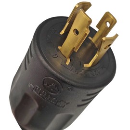 Fullsky FC-L42L52 NEMA L14-20P to NEMA L5-20R Locking 20A Plug to Female L5-20R Generator Locking 3 Prong Receptacle Adapter Output Maximum 20Amp 125Volt