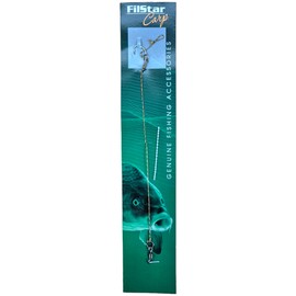 PRO FILSTAR Carp Fishing Blow Out Rig with Ring 2 Pieces - Fishing Hook N4 & Braided Line 20 cm - Fishing Swivels - Carp Fishing Accessories - Carp Fishing Hair Rig - Carp Assembly with Leaders -