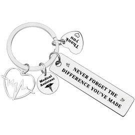 Ximalun Medical Assistant Appreciation Gifts MA Medical Assistant Keyring Medical Student Graduation Gift Medical Assistant Week Gift Christmas Birthday Retirement Medical Assistant Thank You Gift