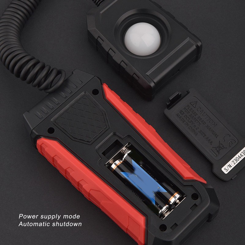 Digital Illuminometer High Accuracy 200000 LX Range 0.1LX Resolution Luxmeter