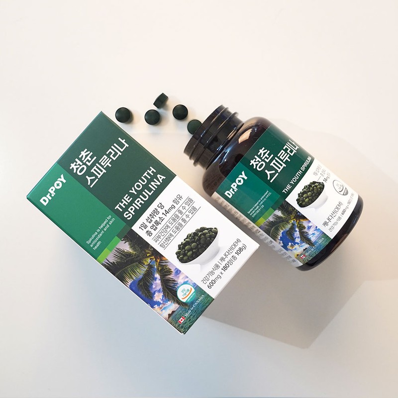 Dr. Poi Youth Spirulina Antioxidant Skin Super Food Nutrient 180